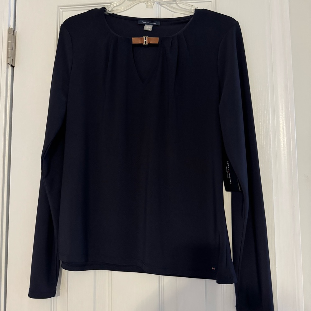 Tommy‎ Hilfiger Navy Long Sleeve Top